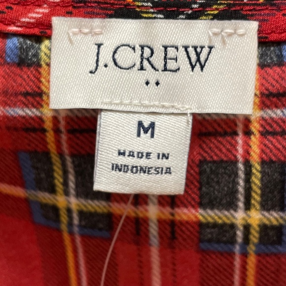 NWT Vneck J. Crew Tartan Shell Top - Picture 7 of 10